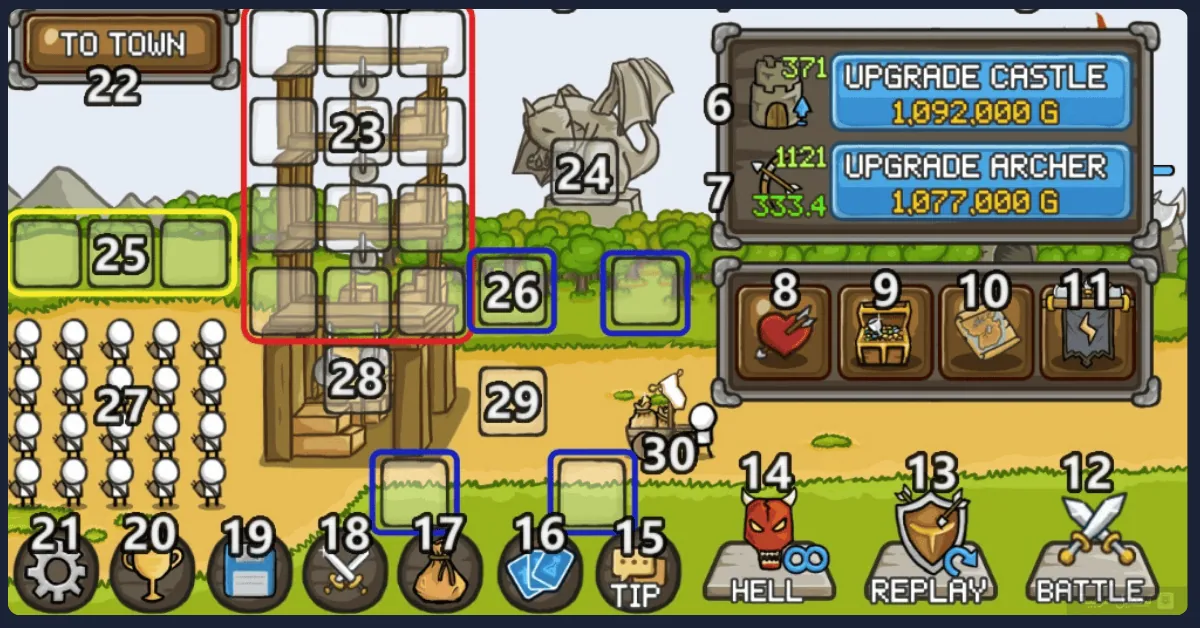Grow Castle مهكرة