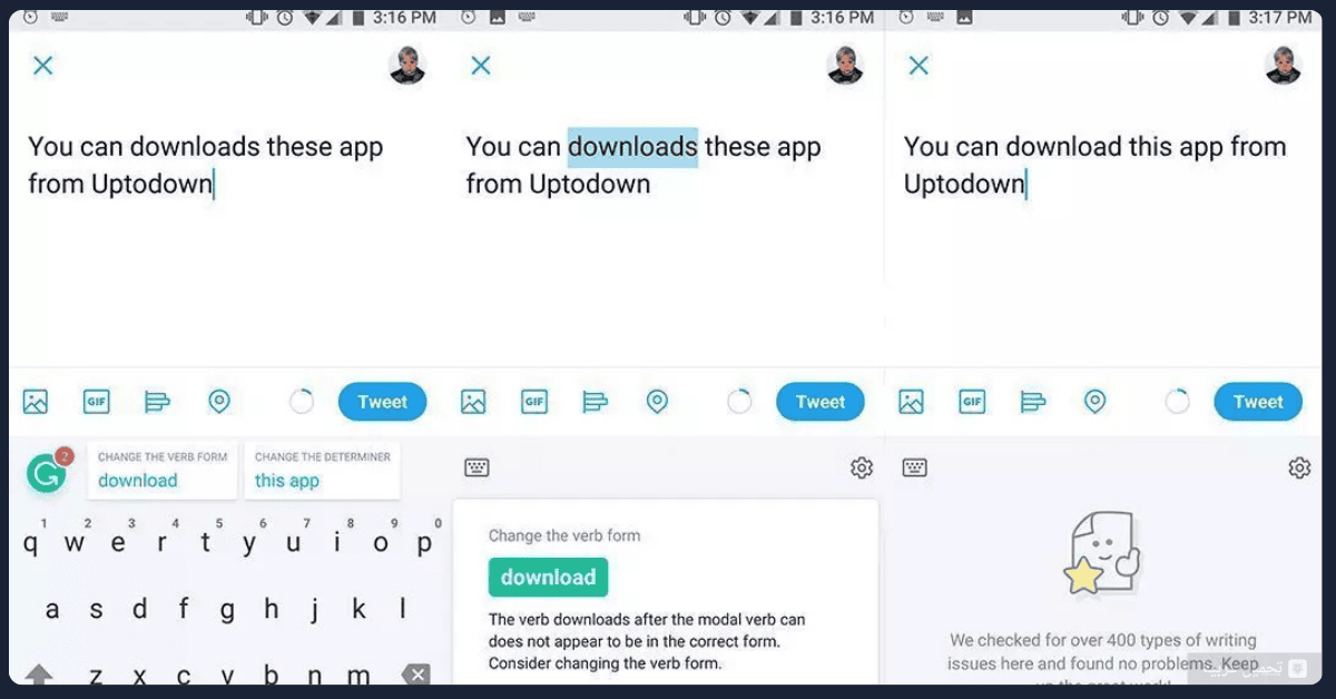 Grammarly Keyboard مهكر