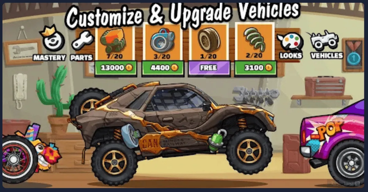 Hill Climb Racing 2 مهكرة