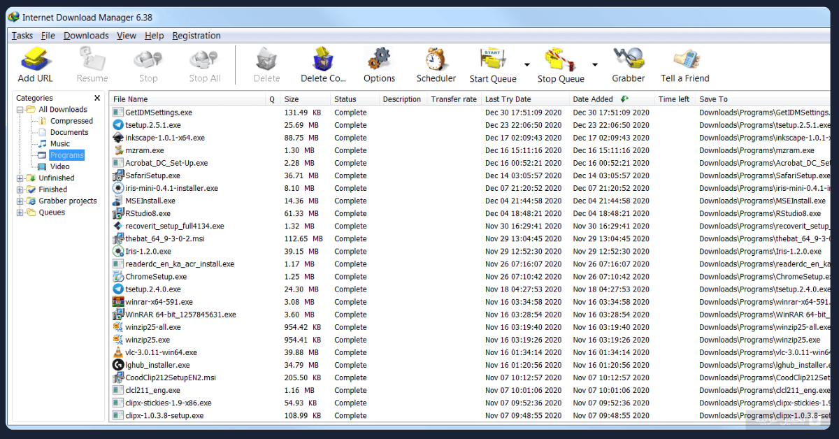 Internet Download Manager للكمبيوتر