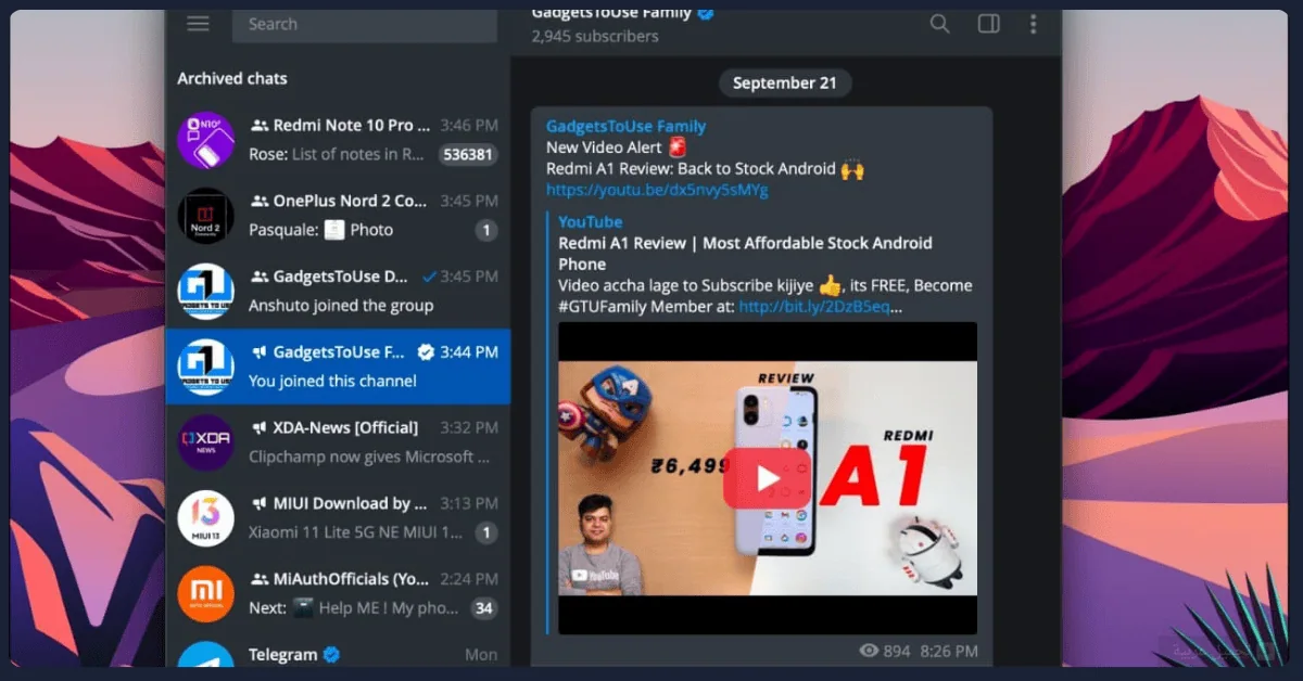 Telegram Lite مهكر