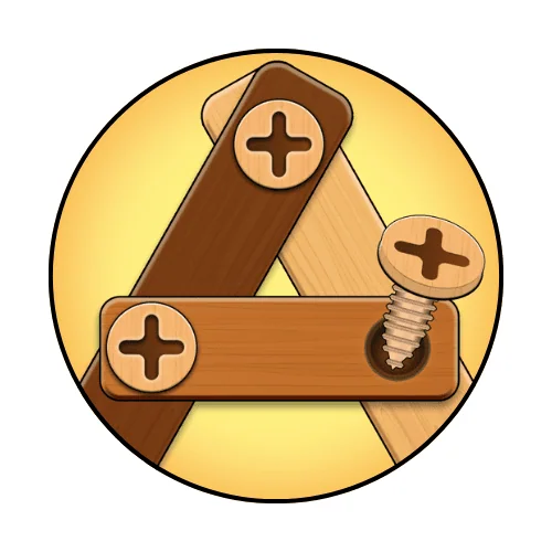 Wood Nuts & Bolts Puzzle مهكرة